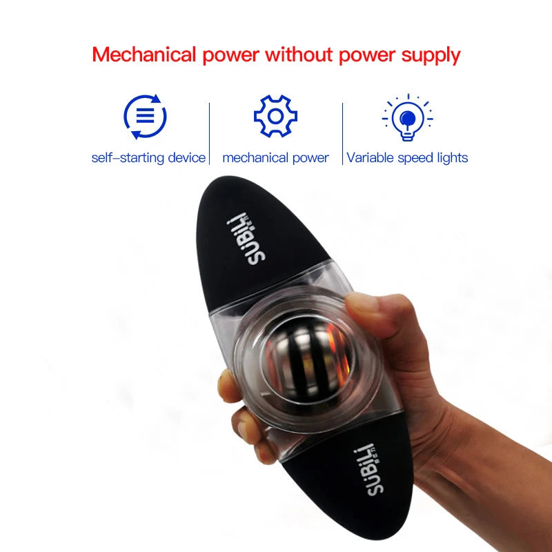 New Hands Strengthener Force Power Wrist Ball Gyroscope Spinning Wrist Rotor Gym Grip Exerciser Gyro Fitness Ball Muscle Relax