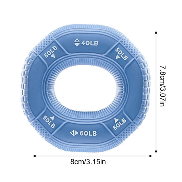 The Ring - Adjustable Silicone 20-90LB Hand Grip Strength Trainer