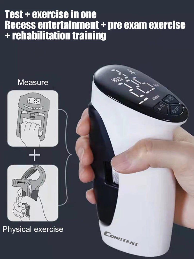 Digital Electronic Dynamometer Hand Grips Strength Trainer Counting Gripper Strength Measurement Meter Auto Capturing Hand Grip